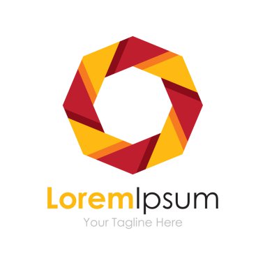 Beraberlik kırmızı ve sarı daire basit iş kutsal kişilerin resmi logosu