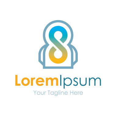 Sonsuz sembolü adam enerji basit iş kutsal kişilerin resmi logosu