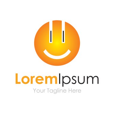 Mutlu gülümseyen yüzü sevimli basit iş kutsal kişilerin resmi logosu