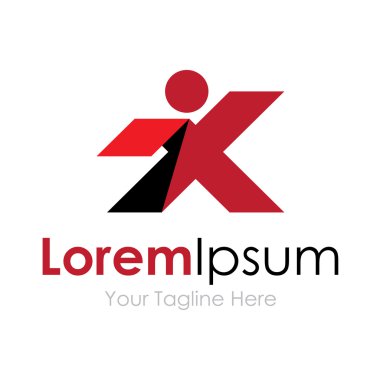 Adam etiket başarı basit iş simge logo x