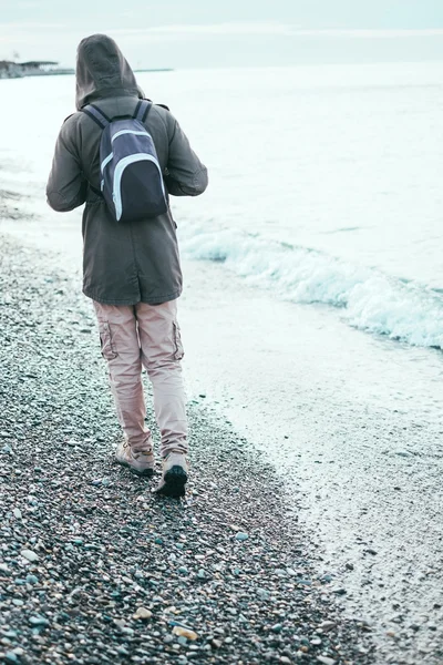 조약돌 해안 산책 — 스톡 사진