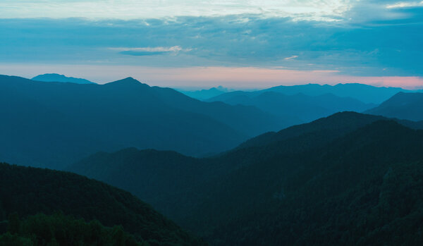 Morning in the mountains 