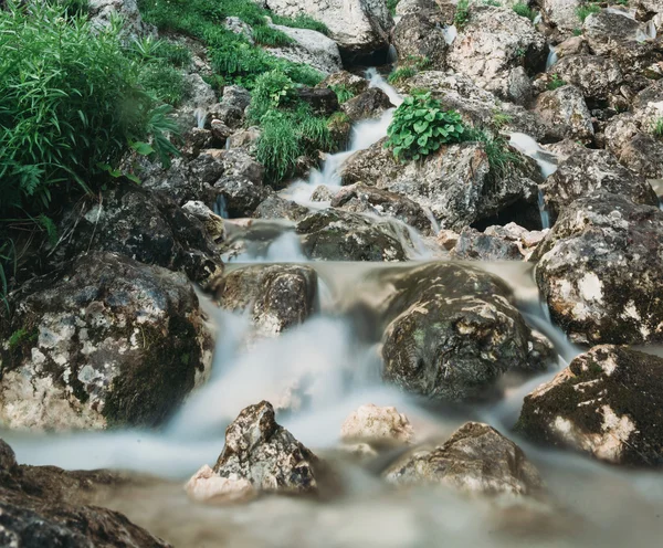 山の小川が流れる — ストック写真