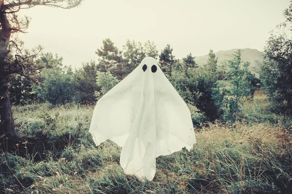 Ghost wandelen in het woud — Stockfoto