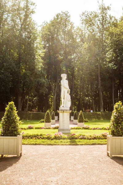 Gatchina San Petersburgo Rusia Agosto 2020 Estatua Young Mars Palace —  Fotos de Stock