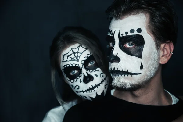 Halloween couple — Stockfoto