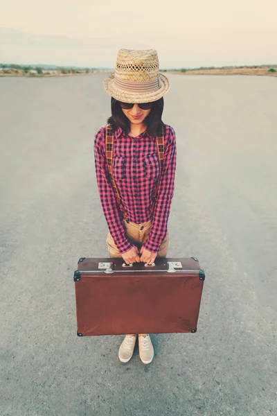 Menina turística — Fotografia de Stock