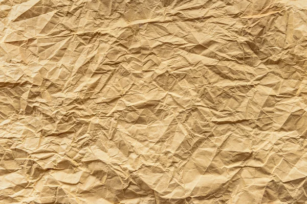 Old yellow crumpled paper — Stock Photo, Image