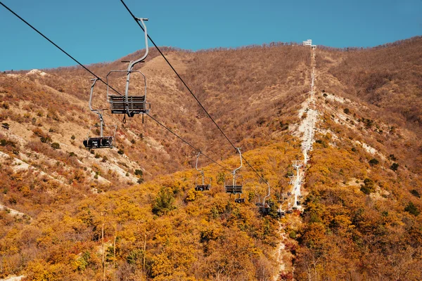 Cableway funicular chair — Stock Photo, Image