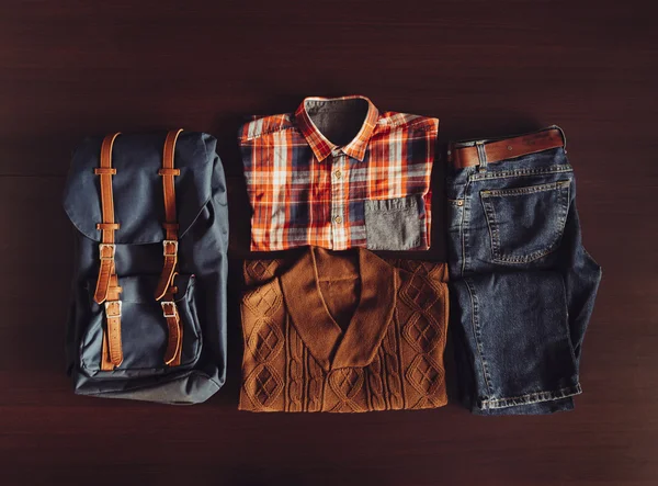 Male clothing in hipster style — Stock Photo, Image