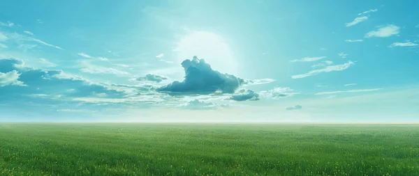 Chmura z słońce na niebie — Zdjęcie stockowe