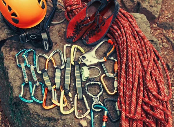 Set of outfit for climbing — Stock Photo, Image