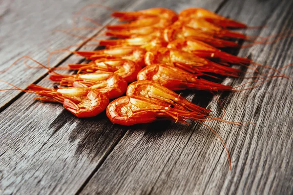 Appetizer boiled shrimps — Stock Photo, Image