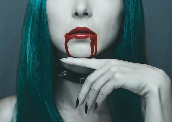 Sensuell vampire kvinna — Stockfoto