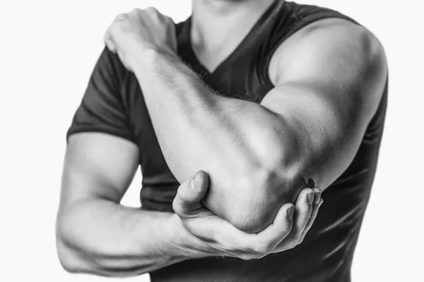 Pain in an elbow joint — Stock Photo, Image