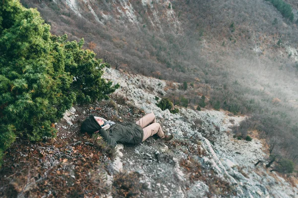 Відпочинок в горах — стокове фото