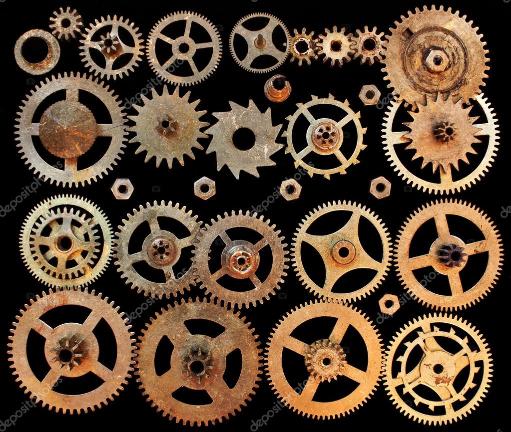 Vintage mechanical gears — Stock Photo © dgem22 112553970