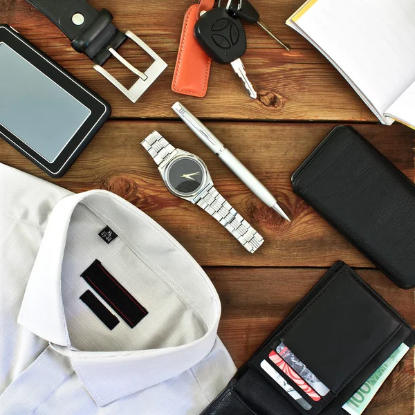 Modern men's clothing and accessories — Stock Photo, Image
