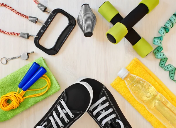 Sports equipment for fitness. — Stock Photo, Image