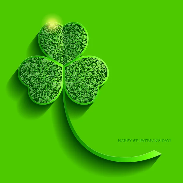 Clover with green leaves — Stock Vector