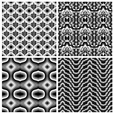 Kusursuz geometrik desenler dizisi.