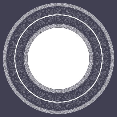 bir Menderes ile yuvarlak çerçeve