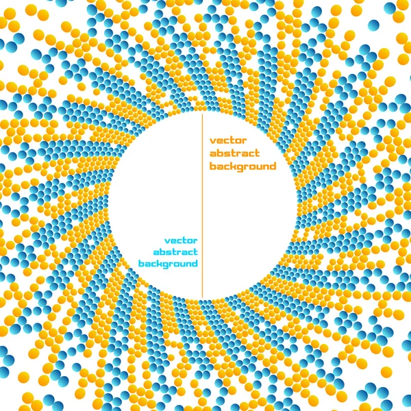 Arrière-plan avec des cercles colorés . — Image vectorielle