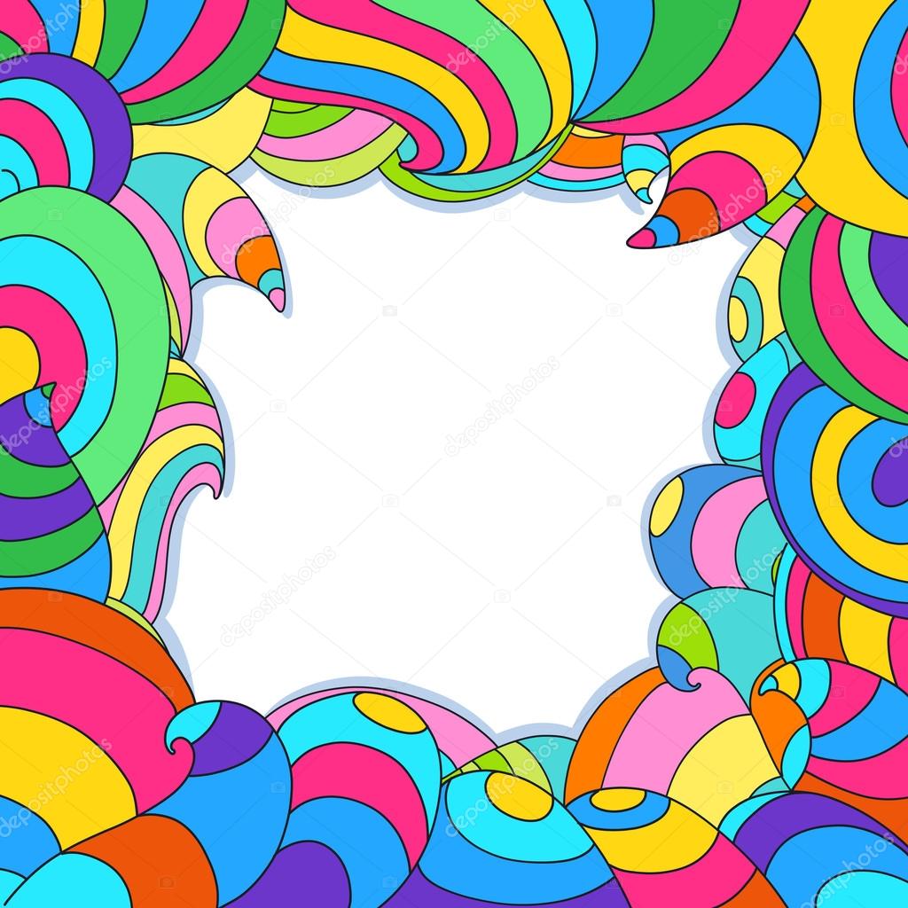 Bright rainbow frame. — Stock Vector © dgem22 #68248149