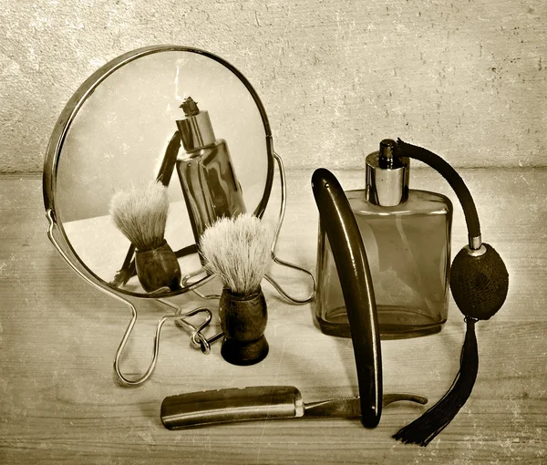 Accessoires de coiffeur vintage — Photo