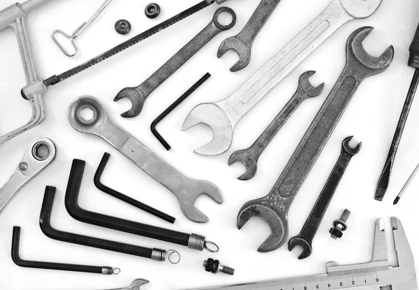 Samling av verktyg utrustning — Stockfoto