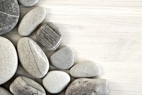 Smooth pebbles with Place for text — Stock Photo, Image