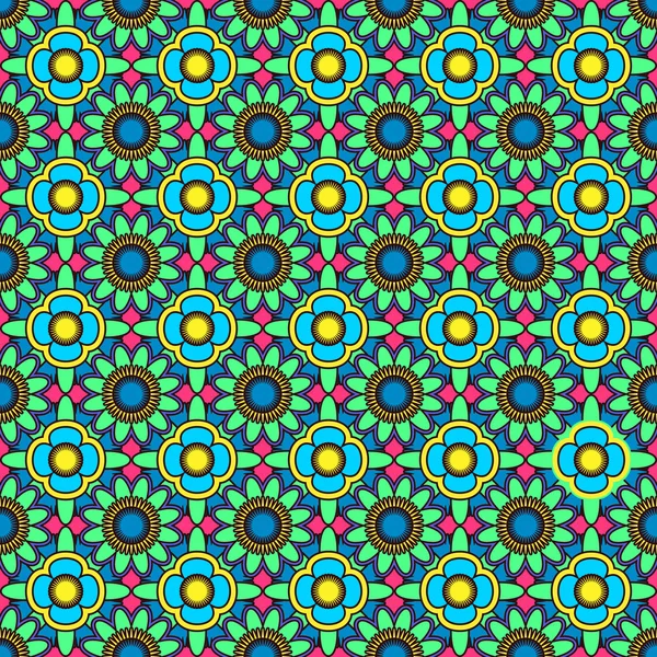 Colorful seamless floral pattern — Stock Vector