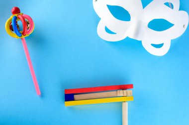 Purim Yahudi karnaval bayramı konsepti.