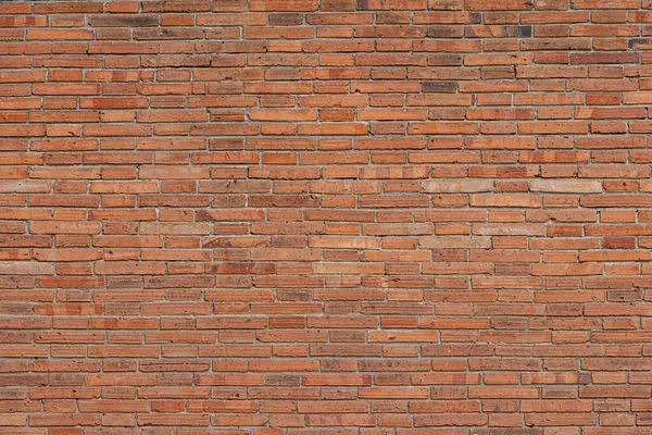 Textura Vieja Pared Ladrillo Naranja Fondo Grande —  Fotos de Stock