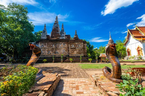 Wat Chet Yot Sieben Pagodentempel Ist Eine Wichtige Touristenattraktion Chiang — Stockfoto
