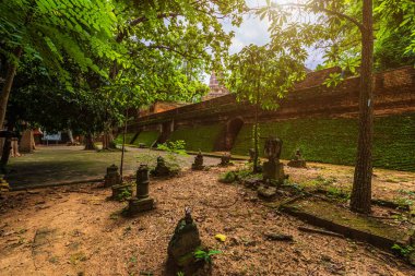 Antik tünel (Wat Umong Suan Puthanatham) Tayland 'ın başkenti Chiang Mai' de yeşil orman doğasına sahip bir Budist tapınağıdır..