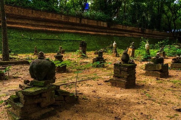 Wat Umong Suan Puthatham Templo Budista Centro Histórico Templo Budista — Fotografia de Stock