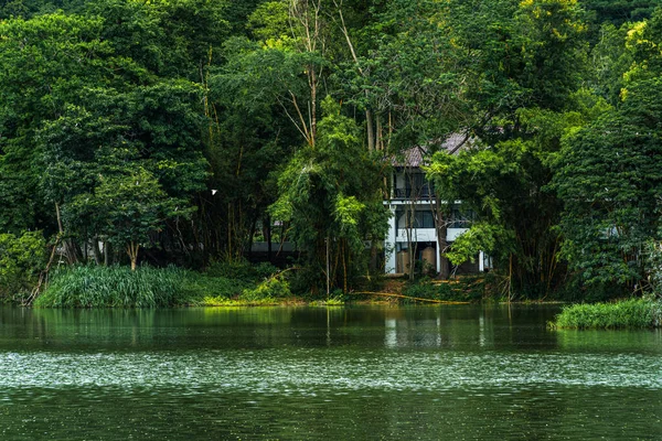 Landschaft Seeblick Der Ang Kaew Chiang Mai University Der Natur — Stockfoto