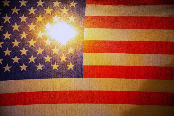 Worn American Flag — Stock Photo, Image