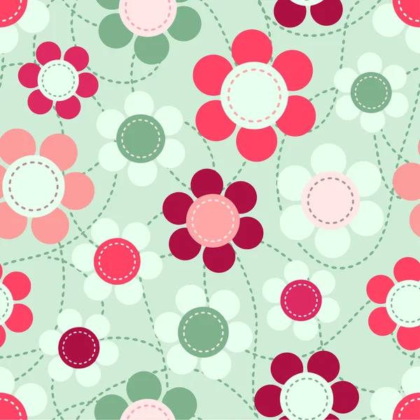 Floral background seamless pattern — Stock Vector