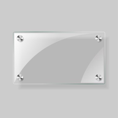 Glass rectangle  plane clipart