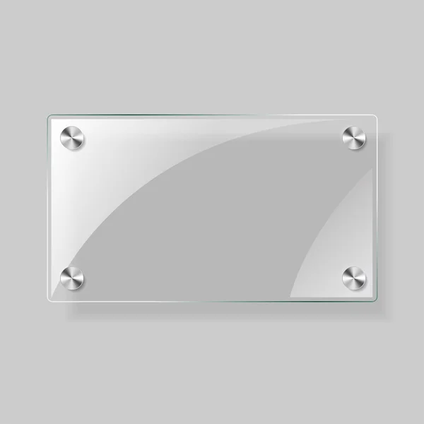 Glass rectangle  plane Stock Illustration