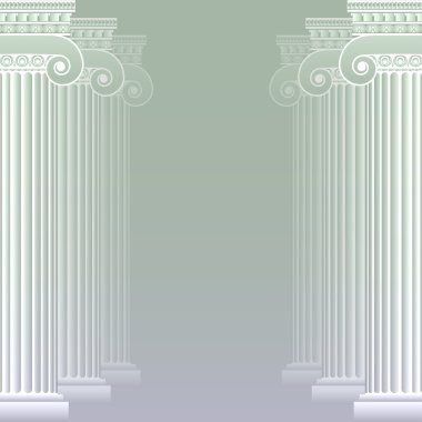 Classical greek or roman columns clipart
