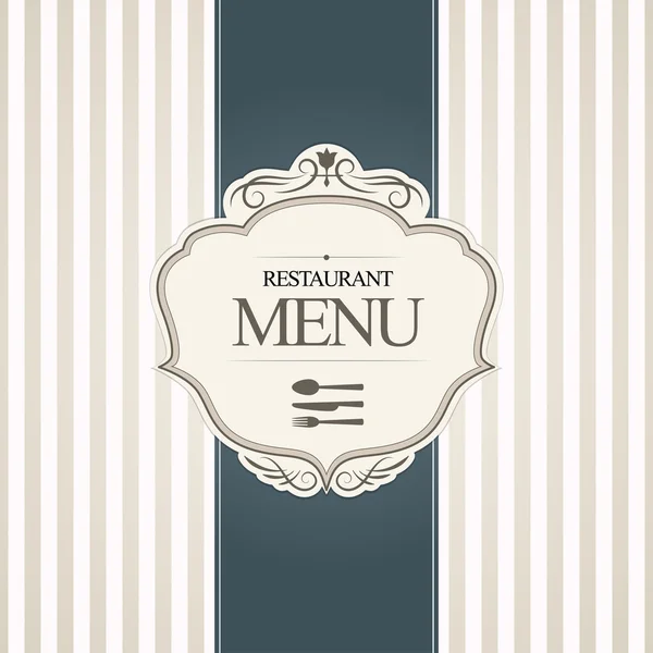 Restaurante Menú Diseño de cubierta — Vector de stock