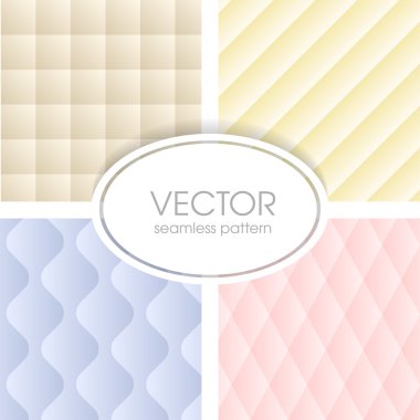Geometrical seamless pattern collection clipart