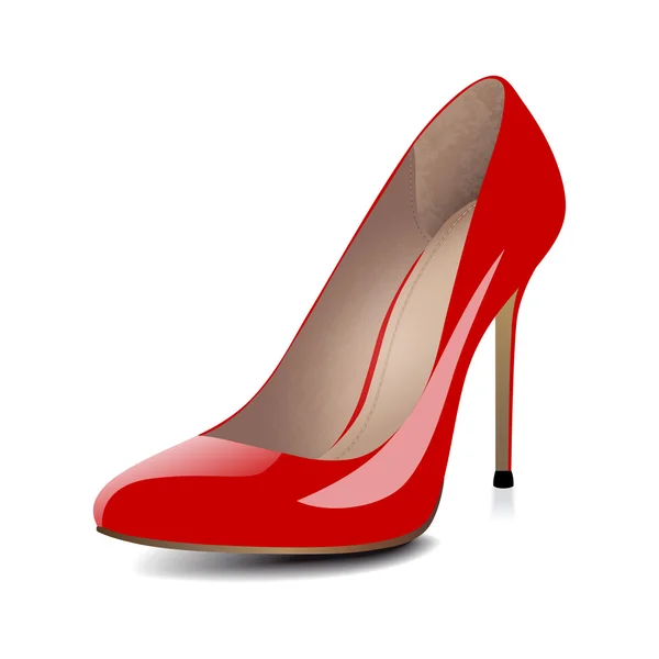 High heels red shoes — Stock Vector