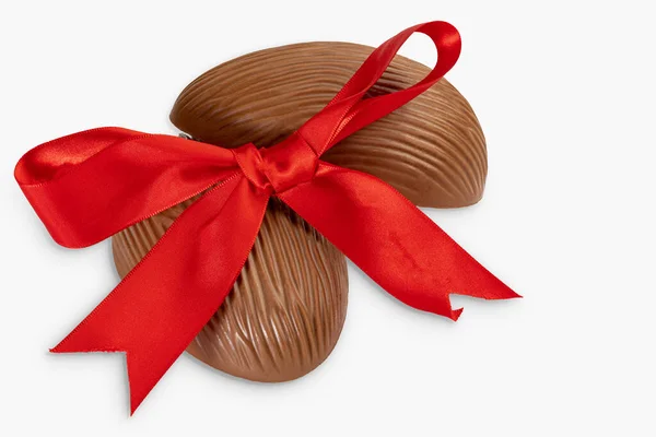Ovo Chocolate Páscoa Brasileiro Isolado Fundo Branco — Fotografia de Stock