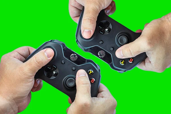 Rio Janeiro Brazília Április 2021 Xbox Videojáték Vezérlő Microsoft Gamepad — Stock Fotó