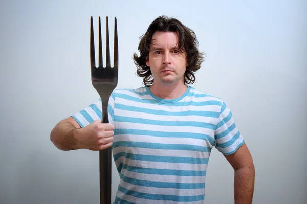 Neptune zıpkın olarak big çatal olan adam