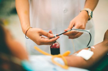 Kan nakli: Sağlık ve yardım konsepti